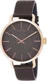 Buy Shop Calvin Klein Even Grey Dial Brown Leather Strap Watch for Women - K7B216G3 USA Online