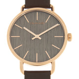 Buy Shop Calvin Klein Even Grey Dial Brown Leather Strap Watch for Women - K7B216G3 USA Online