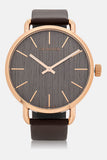 Buy Shop Calvin Klein Even Grey Dial Brown Leather Strap Watch for Women - K7B216G3 USA Online
