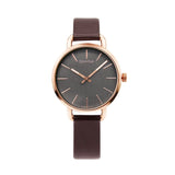 Buy Shop Calvin Klein Even Grey Dial Brown Leather Strap Watch for Women - K7B236G3 USA Online