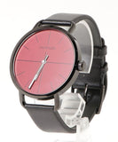 Buy Shop Calvin Klein Even Maroon Dial Black Leather Strap Watch for Men - K7B214CP USA Online