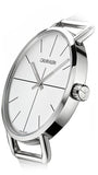 Buy Shop Calvin Klein Even Quartz White Dial Silver Steel Strap Watch for Women - K7B21126 USA Online