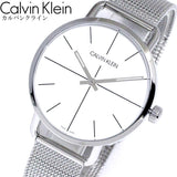 Buy Shop Calvin Klein Even Quartz White Dial Silver Steel Strap Watch for Women - K7B21126 USA Online