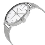 Buy Shop Calvin Klein Even Quartz White Dial Silver Steel Strap Watch for Women - K7B21126 USA Online