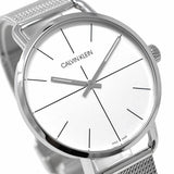 Buy Shop Calvin Klein Even Quartz White Dial Silver Steel Strap Watch for Women - K7B21126 USA Online