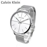Buy Shop Calvin Klein Even Quartz White Dial Silver Steel Strap Watch for Women - K7B21126 USA Online