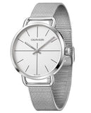 Buy Shop Calvin Klein Even Quartz White Dial Silver Steel Strap Watch for Women - K7B21126 USA Online