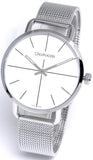 Buy Shop Calvin Klein Even Quartz White Dial Silver Steel Strap Watch for Women - K7B21126 USA Online