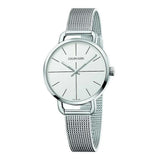 Buy Shop Calvin Klein Even Quartz White Dial Silver Steel Strap Watch for Women - K7B21126 USA Online
