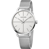 Buy Shop Calvin Klein Even Quartz White Dial Silver Steel Strap Watch for Women - K7B21126 USA Online