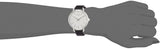Buy Shop Calvin Klein Even Silver Black Leather Strap Watch for Women - K7B231C6 USA Online