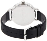Buy Shop Calvin Klein Even Silver Black Leather Strap Watch for Women - K7B231C6 USA Online