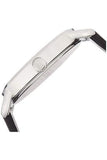 Buy Shop Calvin Klein Even Silver Black Leather Strap Watch for Women - K7B231C6 USA Online