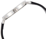 Buy Shop Calvin Klein Even Silver Black Leather Strap Watch for Women - K7B231C6 USA Online