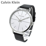 Buy Shop Calvin Klein Even Silver Dial Black Leather Strap Watch for Men - K7B211CY USA Online