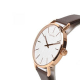 Buy Shop Calvin Klein Even Silver Dial Brown Leather Strap Watch for Men - K7B216G6 USA Online