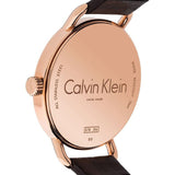 Buy Shop Calvin Klein Even Silver Dial Brown Leather Strap Watch for Men - K7B216G6 USA Online
