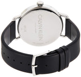 Buy Shop Calvin Klein Even White Dial Black Leather Strap Watch for Women - K7B211C6 USA Online
