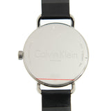 Buy Shop Calvin Klein Even White Dial Black Leather Strap Watch for Women - K7B211C6 USA Online