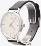 Buy Shop Calvin Klein Even White Dial Black Leather Strap Watch for Women - K7B211C6 USA Online