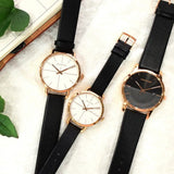 Buy Shop Calvin Klein Even White Dial Black Leather Strap Watch for Women - K7B216C6 USA Online