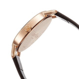 Buy Shop Calvin Klein Even White Dial Black Leather Strap Watch for Women - K7B236C6 USA Online