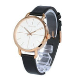 Buy Shop Calvin Klein Even White Dial Black Leather Strap Watch for Women - K7B236C6 USA Online