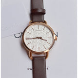 Buy Shop Calvin Klein Even White Dial Brown Leather Strap Watch for Women - K7B236G6 USA Online