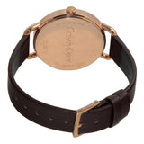 Buy Shop Calvin Klein Even White Dial Brown Leather Strap Watch for Women - K7B236G6 USA Online