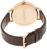 Buy Shop Calvin Klein Even White Dial Brown Leather Strap Watch for Women - K7B236G6 USA Online
