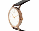 Buy Shop Calvin Klein Even White Dial Brown Leather Strap Watch for Women - K7B236G6 USA Online