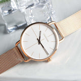 Buy Shop Calvin Klein Even White Dial Rose Gold Mesh Bracelet Watch for Women - K7B21626 USA Online