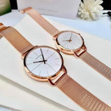 Buy Shop Calvin Klein Even White Dial Rose Gold Mesh Bracelet Watch for Women - K7B21626 USA Online