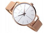 Buy Shop Calvin Klein Even White Dial Rose Gold Mesh Bracelet Watch for Women - K7B21626 USA Online