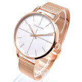 Buy Shop Calvin Klein Even White Dial Rose Gold Mesh Bracelet Watch for Women - K7B21626 USA Online