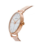 Buy Shop Calvin Klein Even White Dial Rose Gold Mesh Bracelet Watch for Women - K7B21626 USA Online