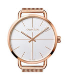 Buy Shop Calvin Klein Even White Dial Rose Gold Mesh Bracelet Watch for Women - K7B21626 USA Online