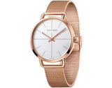 Buy Shop Calvin Klein Even White Dial Rose Gold Mesh Bracelet Watch for Women - K7B21626 USA Online