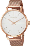 Buy Shop Calvin Klein Even White Dial Rose Gold Mesh Bracelet Watch for Women - K7B21626 USA Online