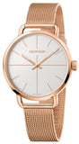 Buy Shop Calvin Klein Even White Dial Rose Gold Mesh Bracelet Watch for Women - K7B21626 USA Online
