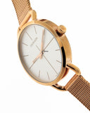 Buy Shop Calvin Klein Even White Dial Rose Gold Mesh Bracelet Watch for Women - K7B23626 USA Online