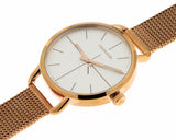 Buy Shop Calvin Klein Even White Dial Rose Gold Mesh Bracelet Watch for Women - K7B23626 USA Online