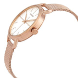 Buy Shop Calvin Klein Even White Dial Rose Gold Mesh Bracelet Watch for Women - K7B23626 USA Online