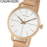 Buy Shop Calvin Klein Even White Dial Rose Gold Mesh Bracelet Watch for Women - K7B23626 USA Online