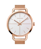 Buy Shop Calvin Klein Even White Dial Rose Gold Mesh Bracelet Watch for Women - K7B23626 USA Online
