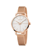 Buy Shop Calvin Klein Even White Dial Rose Gold Mesh Bracelet Watch for Women - K7B23626 USA Online