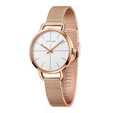 Buy Shop Calvin Klein Even White Dial Rose Gold Mesh Bracelet Watch for Women - K7B23626 USA Online