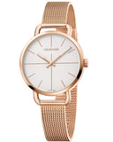 Buy Shop Calvin Klein Even White Dial Rose Gold Mesh Bracelet Watch for Women - K7B23626 USA Online