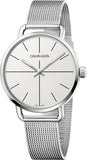 Buy Shop Calvin Klein Even White Dial Silver Mesh Bracelet Watch for Women - K7B23126 USA Online