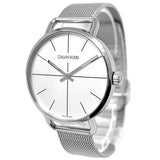 Buy Shop Calvin Klein Even White Dial Silver Mesh Bracelet Watch for Women - K7B23126 USA Online